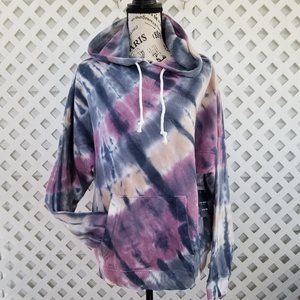 NWT Lucky Brand Tie Dyed Sweatshirt Hoodie Large